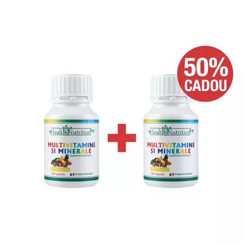 Pachet 1+ 50% CADOU Multivitamine și Minerale 120 cps