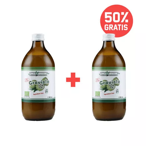 Pachet 1+50% CADOU Graviola Bio suc 100% pur