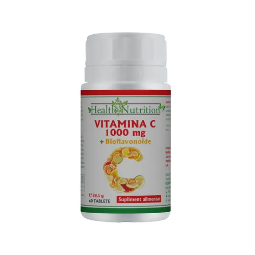 Vitamina C 1000 mg + Bioflavonoide 60 tablete