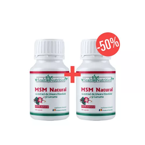 Pachet MSM Natural 180 capsule 1+50% Gratis
