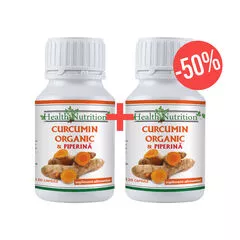 Pachet Curcumin Organic 120 capsule 1+50% Gratis